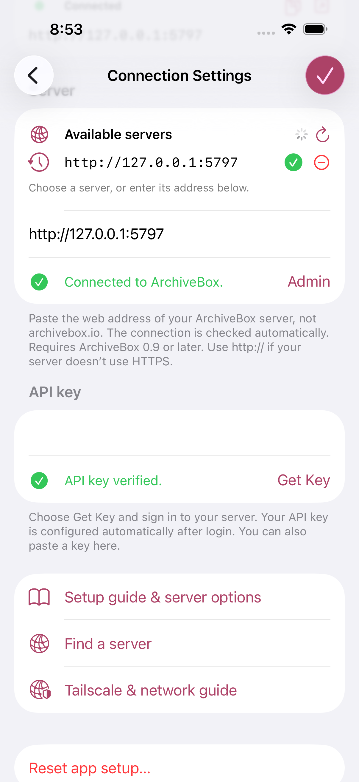 Connection Connected