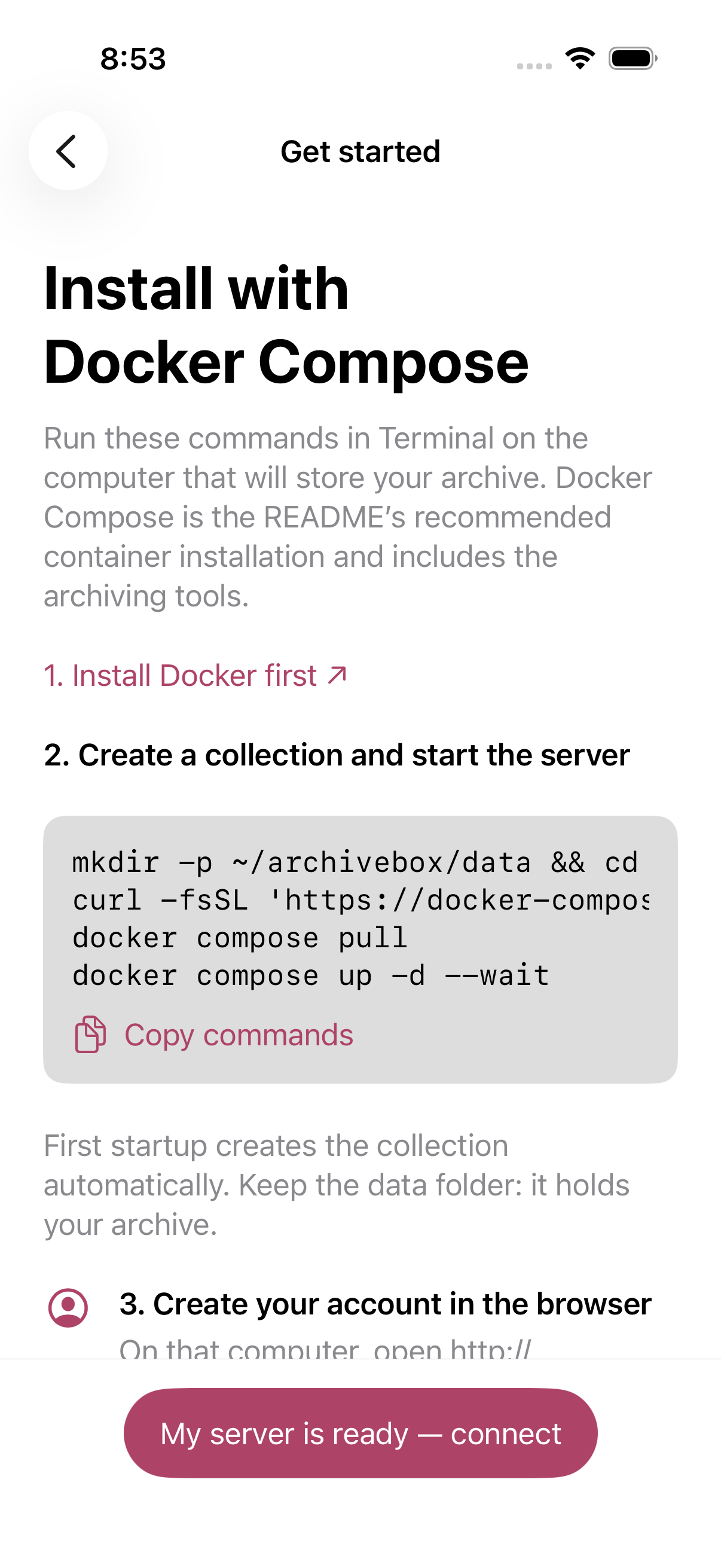 Setup Docker