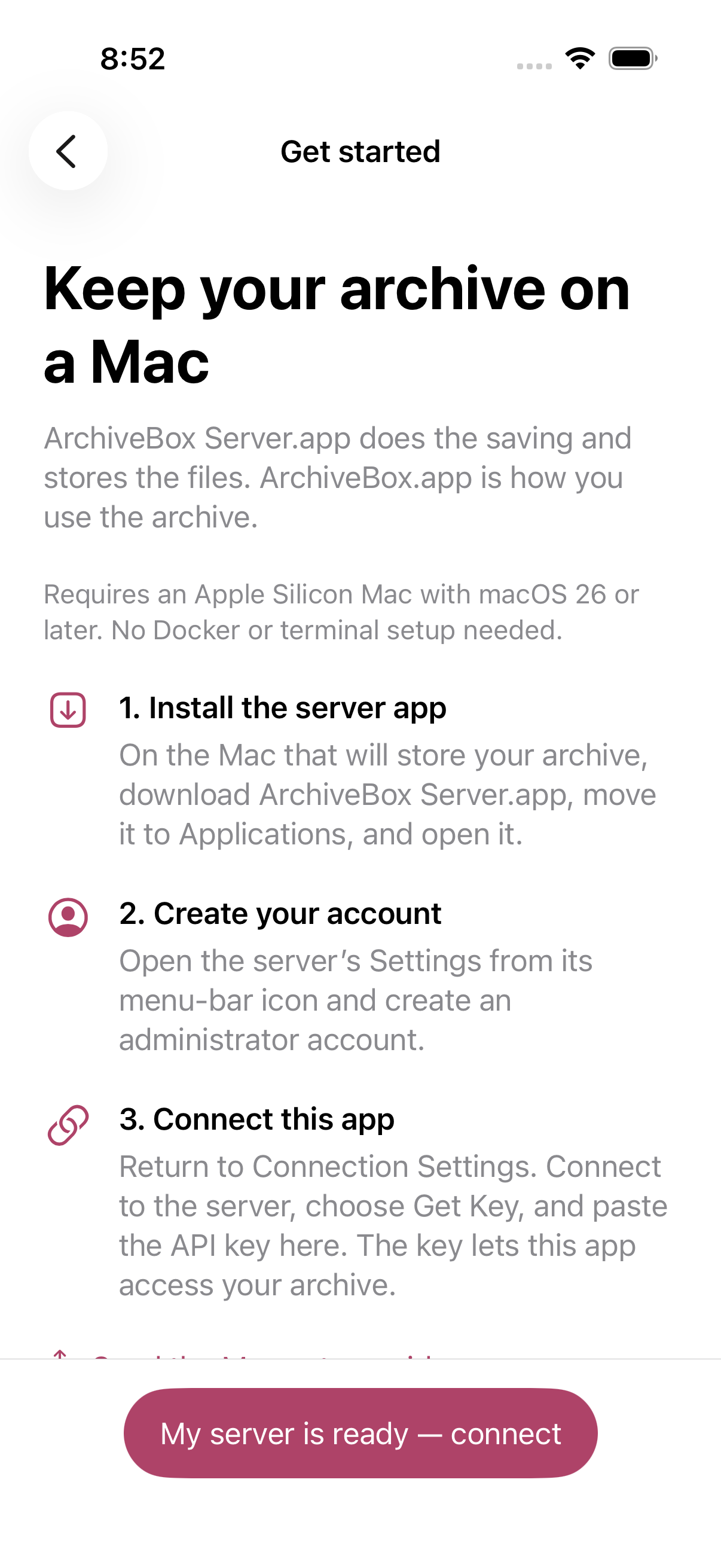 Setup Mac