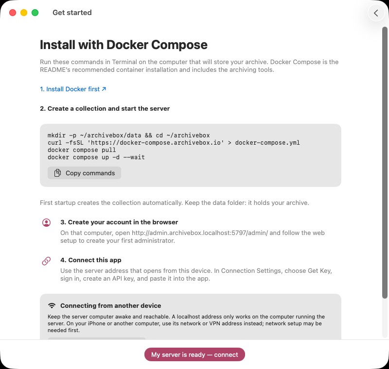Setup Docker